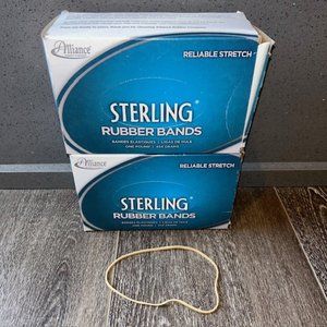 Lot of 2 - Alliance Sterling Rubber Bands 117B 7 x 1/8 250 Bands/1lb Box 25405
